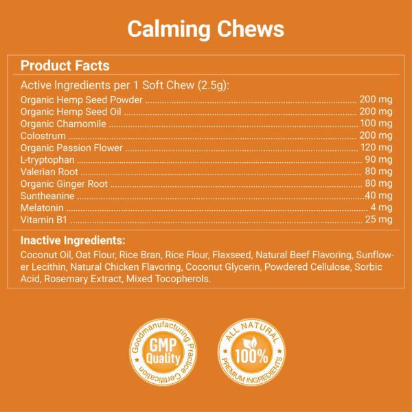 Calming Chews Ingredients