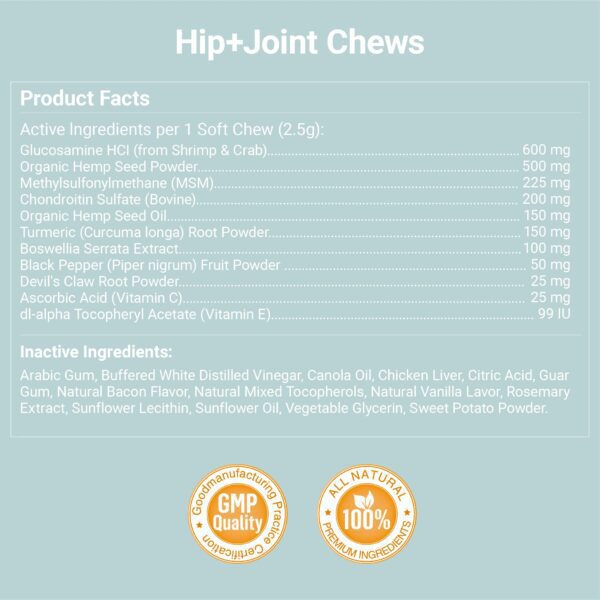 Hip & Joint Chews Ingredients